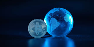 Als Teil des breiteren globalen Finanzmarkts gezeigte Kryptowährung