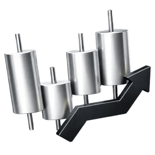 3D-Icon eines Candlestick-Trading-Charts auf der Über-uns-Seite von Klar Fristbürgnis